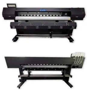デジタル4色1440dpi xp600ビルボードインクジェット印刷機自動供給システム付き1.8mエコ溶剤プリンター