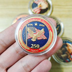 Moneda Conmemorativa del 250 Aniversario del 4 <span class=keywords><strong>de</strong></span> Julio <span class=keywords><strong>de</strong></span> 2028 con Diseño <span class=keywords><strong>de</strong></span> <span class=keywords><strong>la</strong></span> <span class=keywords><strong>Estatua</strong></span> <span class=keywords><strong>de</strong></span> <span class=keywords><strong>la</strong></span> <span class=keywords><strong>Libertad</strong></span> Americana y Flor <span class=keywords><strong>de</strong></span> Papaver Rhoeas - Product Image 5