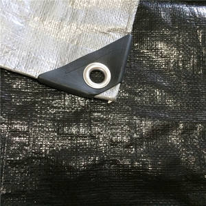 Bâche tissée double/à double armature avec armure triangulaire noire, tricotée par trame, anti-UV, coupe-vent, résistante aux déchirures, en PE, style uni chinois, pour doublure - Product Image 6