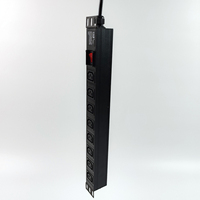 Venta al por mayor de fábrica 8 Way Pdu C13 19 "" Rack Mount Power Strip Modularized Multi-funcional Power Cabinet Power Strip