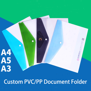 Sản xuất tùy chỉnh không thấm nước <span class=keywords><strong>PP</strong></span> in PVC tài liệu thư mục tập tin - Product Image 2