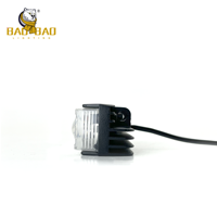 Haute Watts 4 lentilles en aluminium Mini système de conduite blanc jaune rouge Flash Led antibrouillard ampoule de phare pour vélo moto