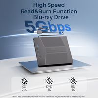 Externe USB 3.0 Blu-ray drive BD-R BD-ROM CD/DVD RW 3D Blu-ray brander/opschrijver voor laptop, computer, pc optische drive