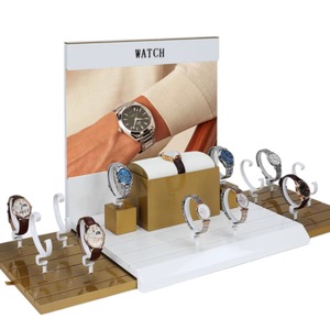 Support d'affichage de montres en acrylique transparent de marque AC, design optimal, épaisseur 50 mm, pour magasin de détail, montres homme/femme, service OEM/ODM - Product Image 6