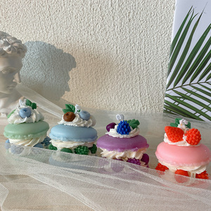 <span class=keywords><strong>Bougie</strong></span> à la <span class=keywords><strong>cire</strong></span> <span class=keywords><strong>de</strong></span> soja biologique faite à la main pour sandwich macaron <span class=keywords><strong>bougie</strong></span> <span class=keywords><strong>d</strong></span>'aromathérapie gaufrée mignonne, cadeau <span class=keywords><strong>d</strong></span>'anniversaire naturel en carton pour mariages - Product Image 2