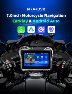 Pantalla de Navegación para Motocicleta de 7 Pulgadas, Impermeable, Extraíble, Portátil, Inalámbrica, con CarPlay, Android Auto, Bluetooth, TPM - Product Image 1