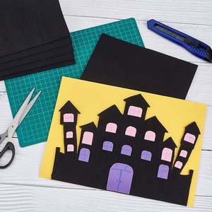 Autocollant de masquage insonorisant et amortissant les chocs pour meubles, en mousse EVA acrylique noire, auto-adhésif simple face, format A4 - Product Image 2