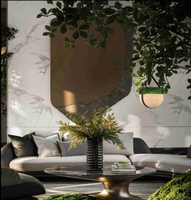 Panneau mural en PVC 1000 mm * 10 mm, imperméable, pour intérieur, noir avec points dorés