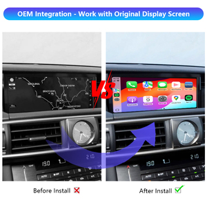 Apple CarPlay inalámbrico <span class=keywords><strong>Android</strong></span> Auto Map Upgrade Auto Electronics para Lexus 2014 - 2020 con controles de joystick o pequeños toques - Product Image 2
