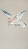 Murale murale 3D personnalisée en relief floral et oiseaux, imperméable et écologique, pour la décoration de la chambre et du salon