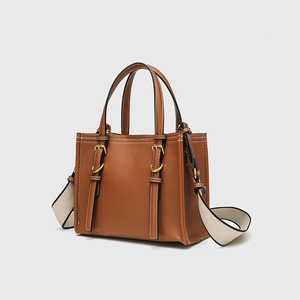 Borsa a <span class=keywords><strong>tracolla</strong></span> quadrata Za Home Cross-Border, nuovo stile marrone-giallo, <span class=keywords><strong>mini</strong></span>, autunnale, per lavoro e tempo libero, versatile, con due cinghie e chiusura magnetica - Product Image 2