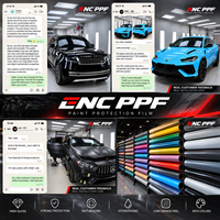 Film de protection de peinture automobile auto-cicatrisant et auto-adhésif ENC TPU 7,5 mil anti-rayures avec rejet de 90 % des UV et des IR
