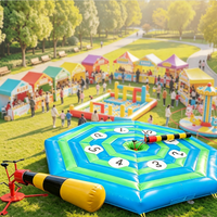 Jeux interactifs Wipeout Jumper personnalisés et professionnels pour groupes, avec balayeuse éliminatrice en PVC