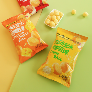 INDIAM <span class=keywords><strong>Cheddar</strong></span> Cheese Pop Ball Bajo en calorías Sin grasas trans Sin gluten Dulce Delicioso sabor Bolsa para hornear Aperitivos de grano Grano entero - Product Image 6