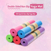 Großhandel Umweltfreundliche EVA-Yogamatte mit Bedruckten Positionslinien Rutschfeste Fitnessmatte für Frauen Yoga-Studio-Training