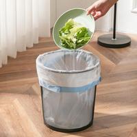Sac poubelle blanc à cordon pour la maison, sac en plastique épais à poignée pour la cuisine, sac poubelle grand format esthétique pour dortoir