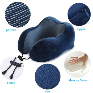 Supporto per la personalizzazione Design speciale Memory Foam cuscino per il collo a forma di U supporto per collo e guance cuscino per il collo da viaggio portatile più piccolo - Product Image 2