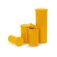 19 DR 30DR 60DR 90DR presser Pop Top Tube en plastique flacons de pilules en plastique avec bouchon résistant aux enfants