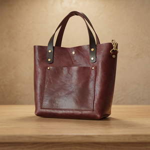Bolso de Mano para Mujer 100% Cuero, Disponible en Stock, Duradero, Impermeable, con Cierre de Cremallera, Correa Extraíble, Ligero, Plegable, Capacidad 3L+ - Product Image 6
