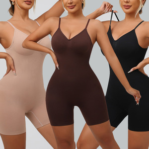 <span class=keywords><strong>Body</strong></span> modellante sexy senza schienale, imbottito, modellante fianchi e vita, senza cuciture, in nylon, con fascia in vita aderente, taglia grande, intero. - Product Image 2