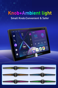 Автомобильный мультимедийный плеер Caska 10 дюймов, <span class=keywords><strong>Android</strong></span> 4 Quad, с CarPlay, фоновой подсветкой и управлением с одной ручкой - Product Image 3