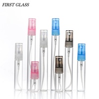 En stock – Flacons de parfum vides en verre colorés (rose, gris, bleu, transparent, noir) avec pulvérisateur, 2 ml, 3 ml, 5 ml, 8 ml, 10 ml – Emballage