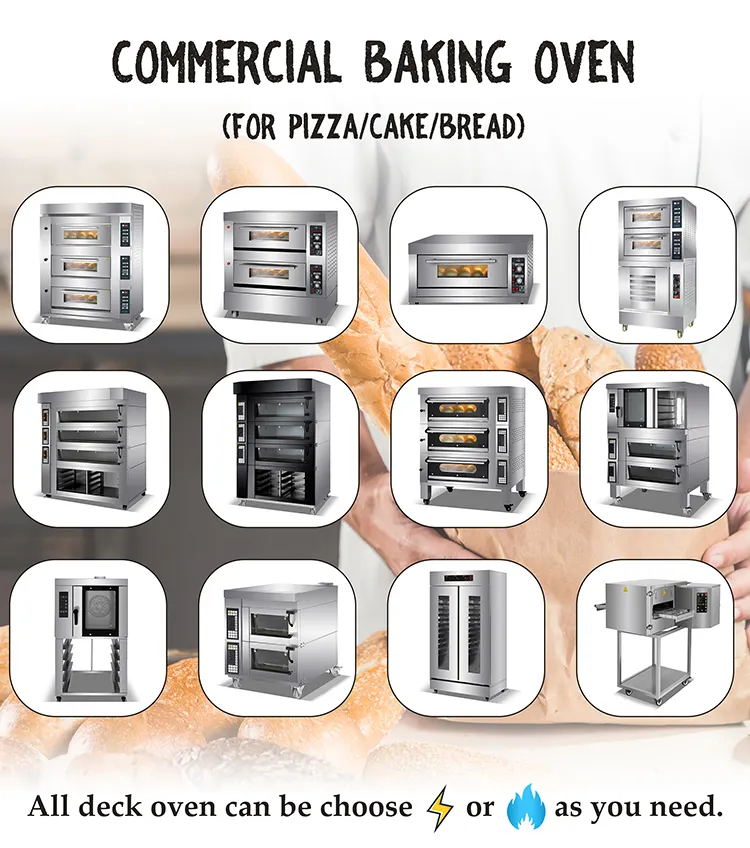 Оборудование для хлебобулочных изделий Golden Chef, профессиональная машина для выпечки хлеба, газовая/электрическая печь, коммерческая Конвекционная печь, печь для пиццы