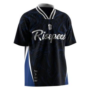 Camiseta de Fútbol con Control de Humedad, Cuello Polo en V y Tejido Transpirable, Ideal para Ropa Deportiva y Eventos Deportivos - Product Image 5