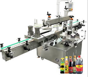 Máquina de etiquetado de latas de esmalte de uñas de barril grande completamente automática, cabezal de doble etiqueta hecho a medida para botellas de Metal y vidrio - Product Image 2