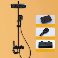 2022 nouveau piano design laiton ensemble de douche thermostat affichage numérique robinet de douche intelligent