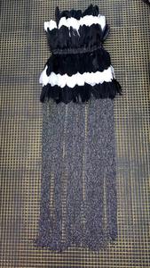 Vestido <span class=keywords><strong>de</strong></span> cóctel <span class=keywords><strong>de</strong></span> fiesta <span class=keywords><strong>de</strong></span> noche <span class=keywords><strong>de</strong></span> celebridad <span class=keywords><strong>de</strong></span> moda <span class=keywords><strong>de</strong></span> mujer <span class=keywords><strong>de</strong></span> plumas <span class=keywords><strong>de</strong></span> <span class=keywords><strong>alta</strong></span> calidad - Product Image 4