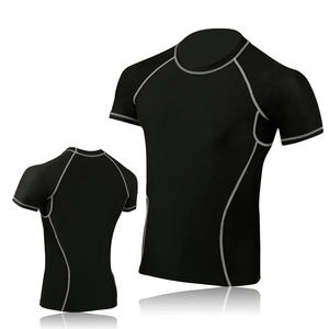 Alta calidad de manga corta MMA Rash Guards para la venta por encargo Sublimación Diseño Adultos Fitness BJJ Camisa de compresión para hombres - Product Image 1