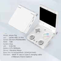 Nouveauté Miyoo Flip V2 Console de jeu portable Écran IPS 3,5 pouces Puce puissante Cortex-A55 Batterie 3000 mAh Console de jeu vidéo