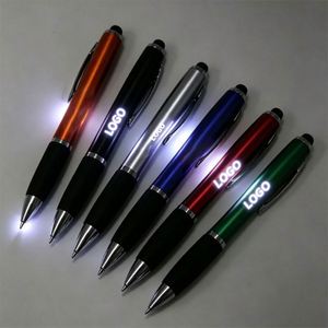 Chinese Factory Led Light up <b>Pens</b> <b>Multiple</b> <b>Colors</b> Soft Touch Custom logo Promotion Gift Ballpoint <b>Pen</b> - Product Image 1