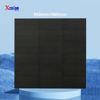 Écran LED couleur intérieur P5 économique 960x960 avec boîtier en acier, longue durée de vie, panneau SMD pour centres commerciaux, églises et applications commerciales