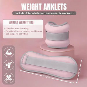 Poids de cheville 1 <span class=keywords><strong>2</strong></span> 3 4 <span class=keywords><strong>KG</strong></span> poids de bras de jambe de poignet avec sangles réglables force pondérée pour la course à pied Fitness Gym entraînement - Product Image 2