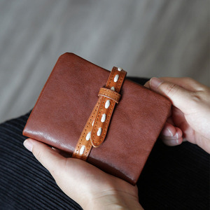 Zenos Full Grain Vegetable Tanned Leather Women Short <b>Wallet</b> 2 Fold Multi <b>Card</b> Driver License Cowhide Purse - Product Image 2