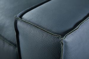 Modern Leather <strong>Sofa</strong> Corner Simple Living Room Leather <strong>Blue</strong> <strong>Sofa</strong> l Shaped Sectional Couch - Product Image 5