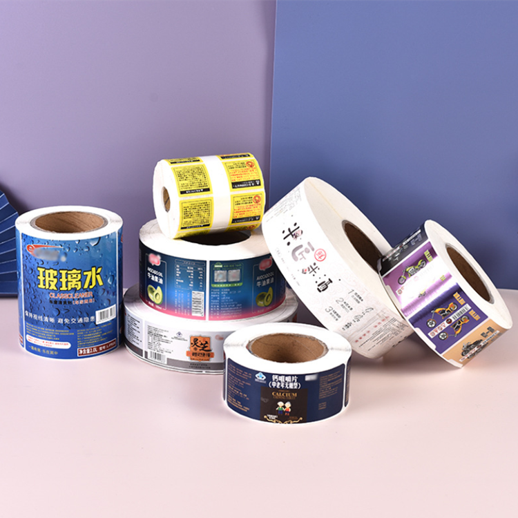 Free Design Customized Print Waterproof Fruit Juice Bottle Vinyl Sticker Printing Label Roll