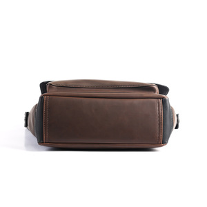 Sacs de messager pour hommes en <span class=keywords><strong>cuir</strong></span> véritable de haute qualité sac à bandoulière multifonctionnel sac de ceinture en <span class=keywords><strong>cuir</strong></span> Vintage pour hommes - Product Image 5
