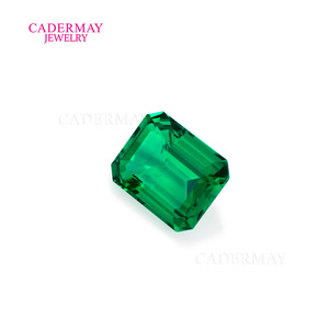 Lab Created Emerald Cut Green Gemstone Loose Stone For Jewelry Making - Product Image 5