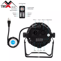 Lampu Sorot LED Club Mini COB Par RGBW 30W UV DMX512 Kontrol Otomatis Master-Slave untuk DJ, Pernikahan, dan Panggung