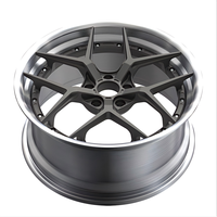Velg Deoneo untuk Audi, 2-Piece, ukuran 15 16 17 18X8.0 19X9.0 20X9.5 21X10 22X10 24X12, Forged Polished Gold Deep Dish