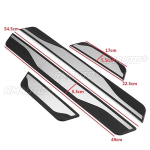 แผ่นกันรอยขอบประตูสแตนเลส 4 ชิ้น สำหรับ Lada Vesta SW Cross ปี 2015 2016 2017 2018 2019 2020 - Product Image 6