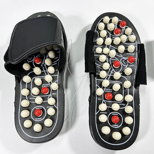 Zapatillas de masaje Shiatsu de ocio Venta caliente Inicio Hombres y mujeres Puntos de acupuntura 38-45 Masajeador de pies Cuidado del hogar Turmalina para pies