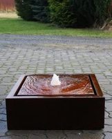 Fontaine d'eau de jardin en acier, grand cordage, art de la cour, meubles d'eau, fontaine