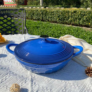 Vente en gros d'ustensiles de cuisine marmite en fonte par courriel marmite en fonte émaillée moderne bon marché marmite en fonte et émaillage - Product Image 2
