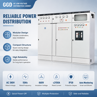 Tableau de distribution fixe GGD AC 380V, conception modulaire, contrôle de mesure et de protection pour utilisation en postes de transformation d'entreprises publiques
