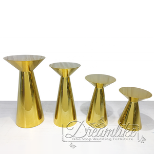 Support floral de mariage moderne doré onirique avec <span class=keywords><strong>verre</strong></span> transparent pour décoration d'événements intérieurs/extérieurs en acier inoxydable - Product Image 2