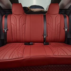 ที่หุ้มเบาะรถยนต์แบบกำหนดเองได้ที่นั่งในรถแบบมีแอร์แบ็กทรงเข้ารูปสีแดงสุดหรูของ ekr - Product Image 3